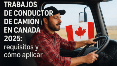 Trabajos de conductor de camion en Canada 2025 requisitos y como aplicar