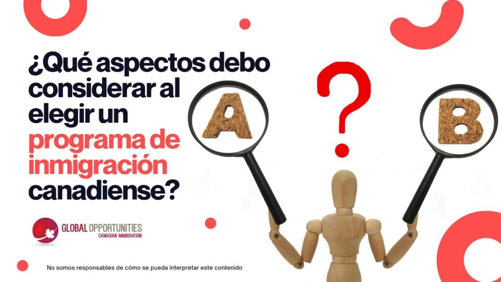 Cómo elegir programas de inmigración adecuados 1 como elegir programas de inmigracion adecuados