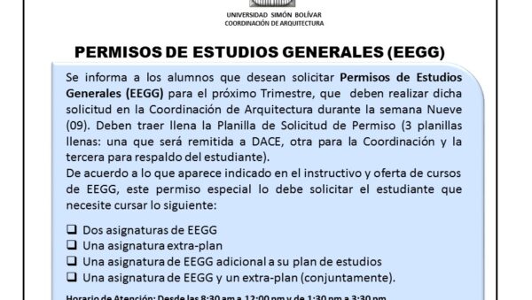 pasos para permisos de estudio