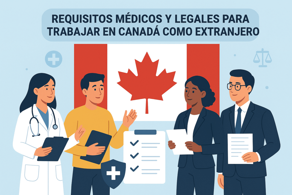 Requisitos medicos y legales para trabajar en Canada como extranjero